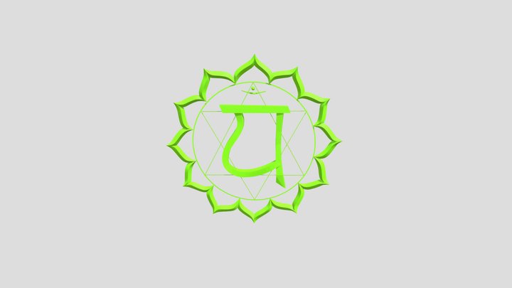 Anahata Chakra Symbole 3D 3D Model
