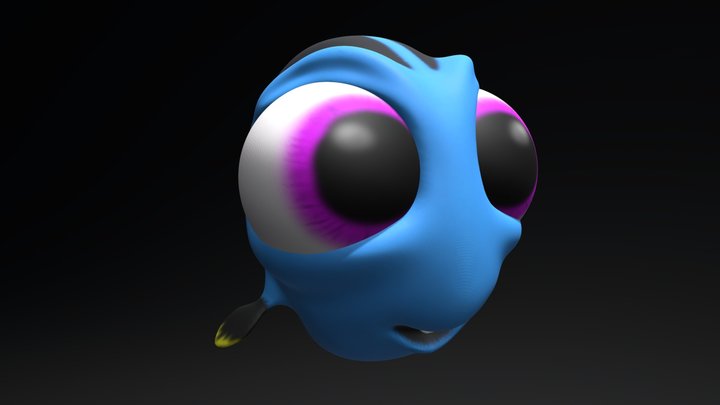 Baby Dory in Finding Dory 3D Model