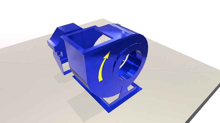 Industrial Fan ERV-22-2 3D Model