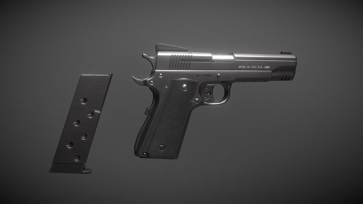 Colt Government M1911 3D Model