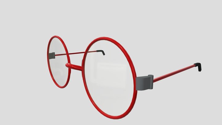 Oversized Glasses 3D Model