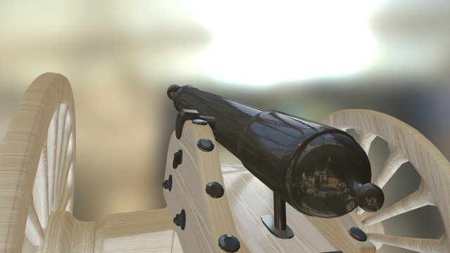 Canhão De guerra 3D Model