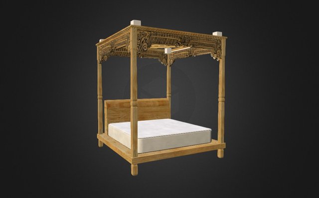 Poster Bed 3D Model