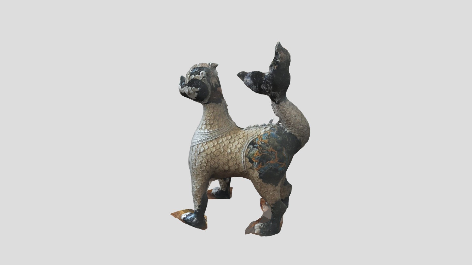 Onyx Dragon Horse Statue