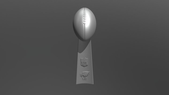 Super Bowl Trophy 3D Printable 3D Model