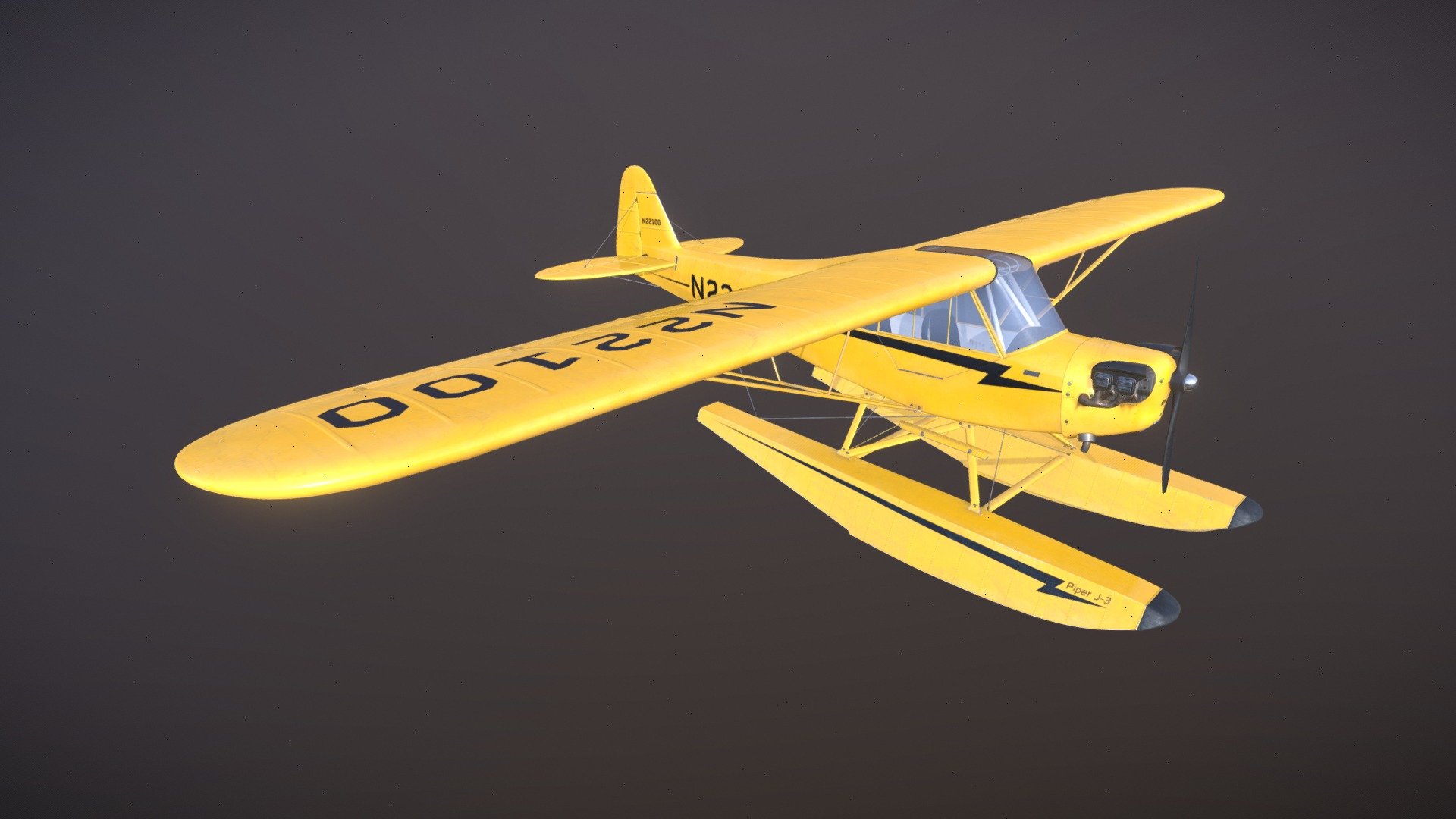 Piper J-3 Cub - Buy Royalty Free 3D model by M_Voch (@M_Voch