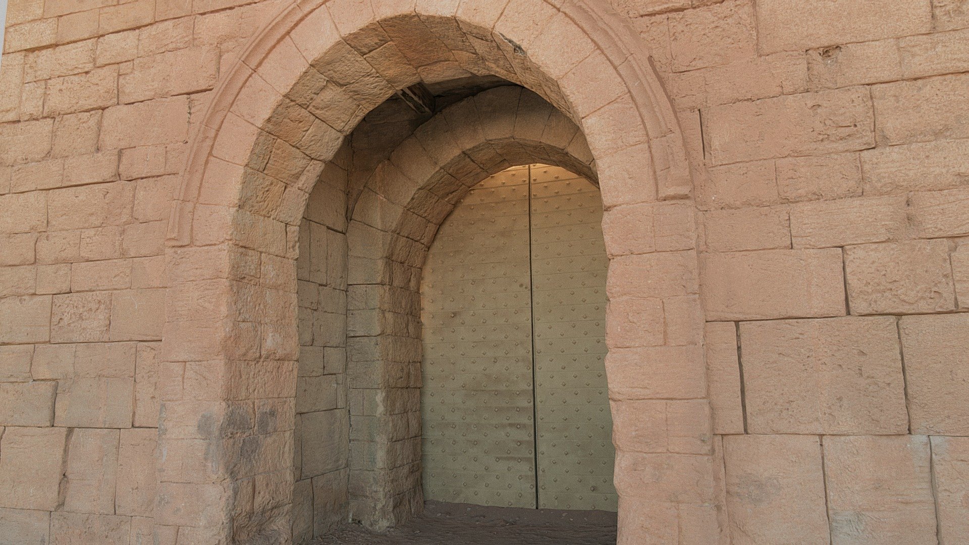City gate Movie set at Atlas Studios, Morocco — Sketchfab embed 3D viewer