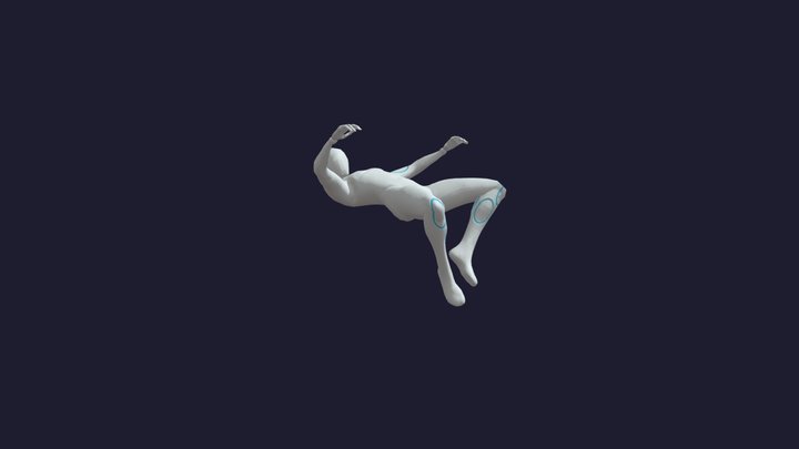 Back fall 3D Model