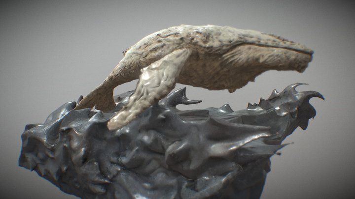whale statue 3D Model