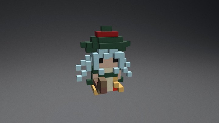 voxel Mage 3D Model