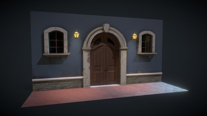 Street Location (Low Poly) 3D Model