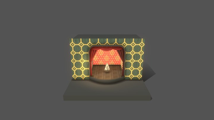 Loïe Fuller - Stage 3D Model