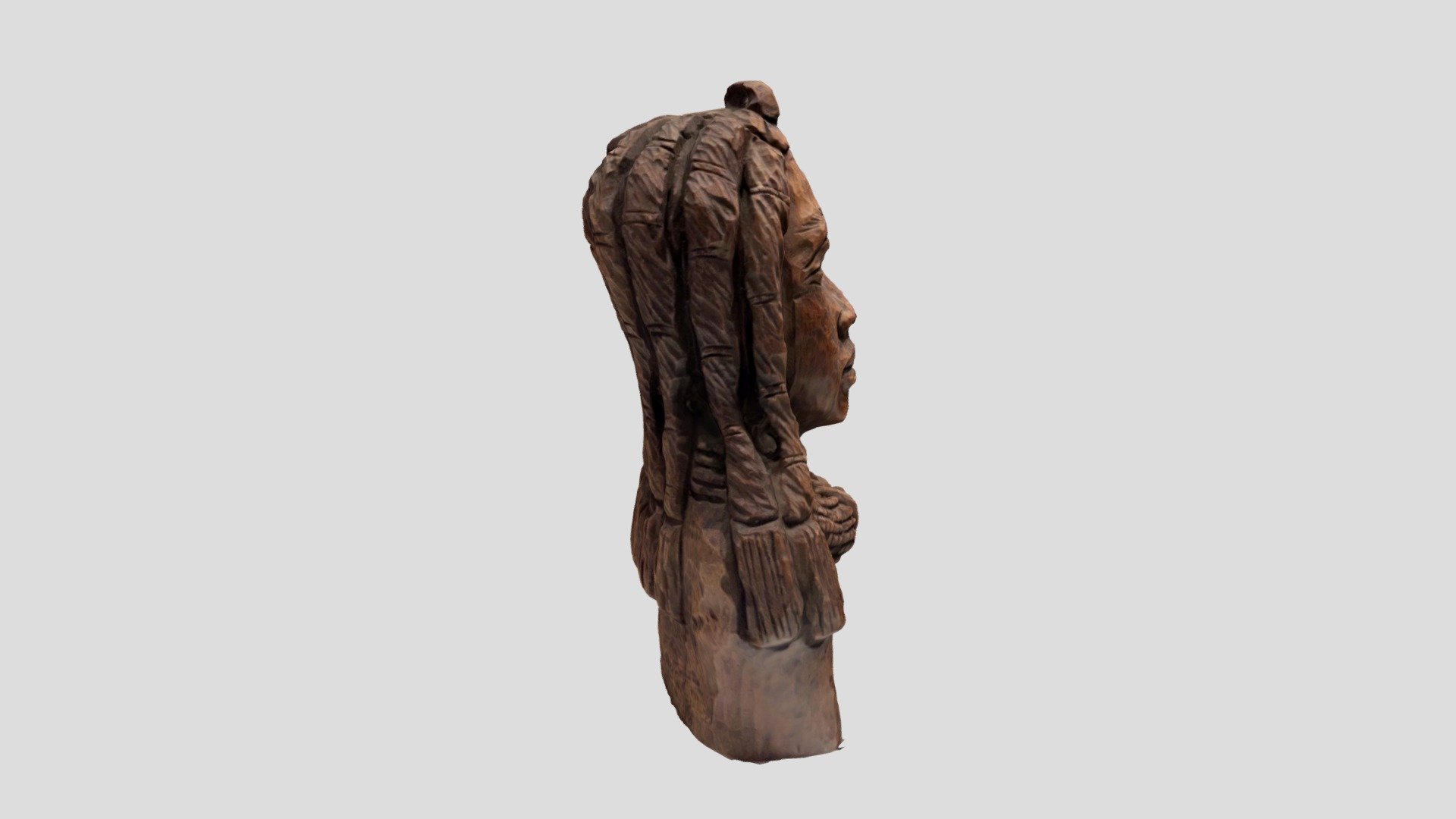 African Woman wood sculpture
