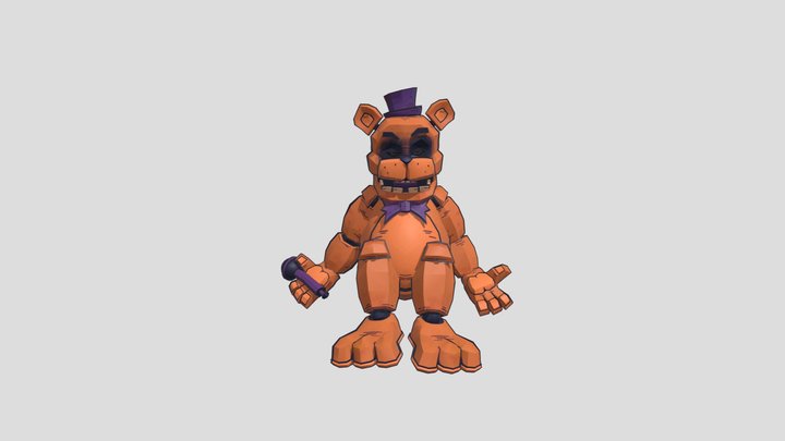 Stylized golden freddy 3D Model