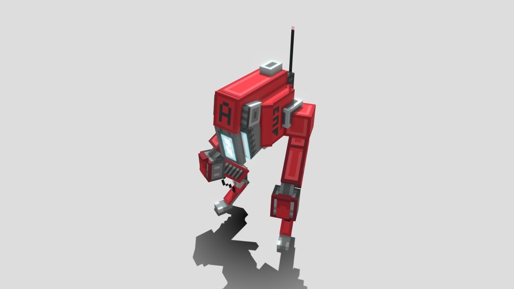 CNF Model A | Walker Detection Robot — low-poly sci-fi 3D model by cherryslugeater
