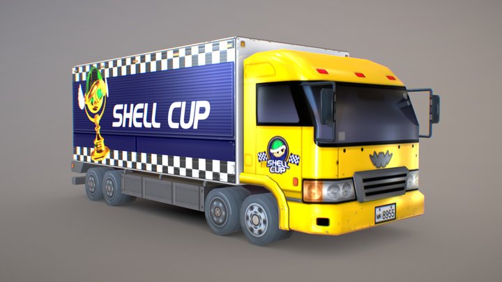 Shell Cup Truck - Mario Kart 8 3D Model