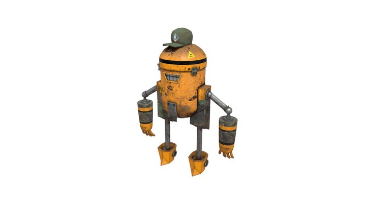Robot Rusty 3D Model