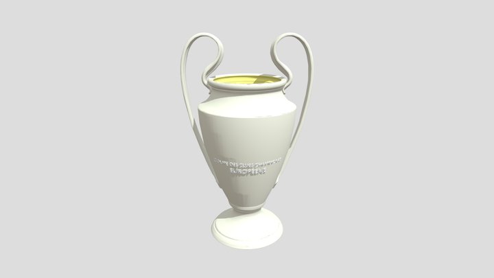 Champions League Trophy 3D Model