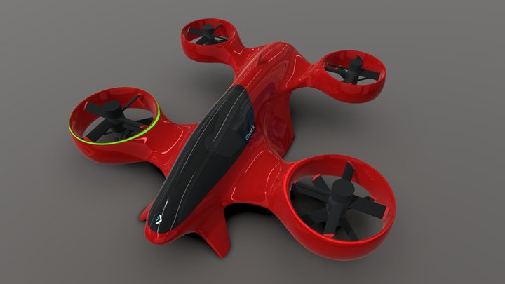Personal eVTOL aircraft 3D Model