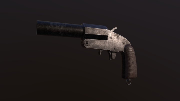 OSP-30 Soviet Flaregun 3D Model