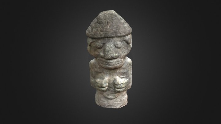 The copy of Aztec idol #4 3D Model