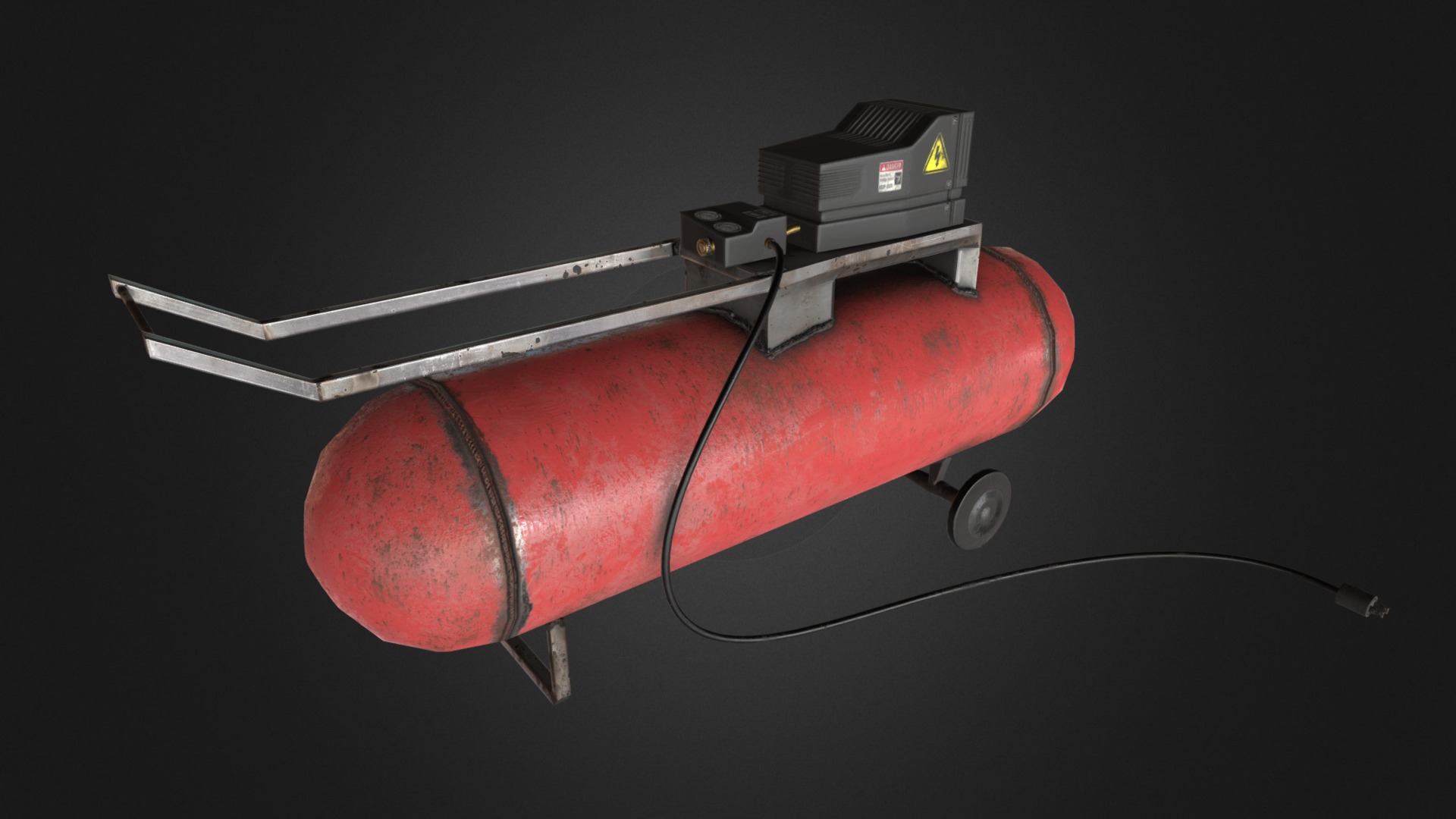 3D model Compressor - This is a 3D model of the Compressor. The 3D model is about a drone with a camera attached.