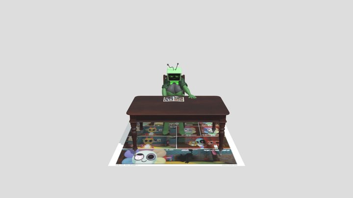 Vee_read_the_book not mine 3D Model