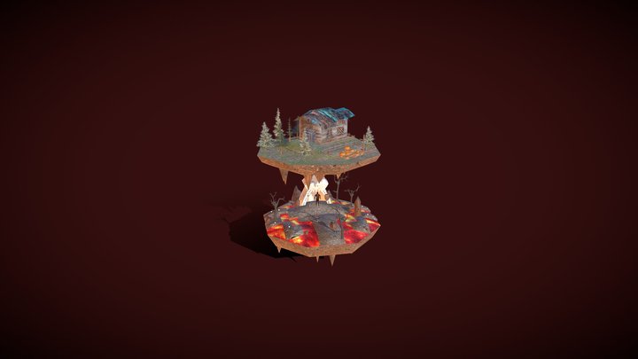 The Pumpkin Slayer (Low Poly) 3D Model