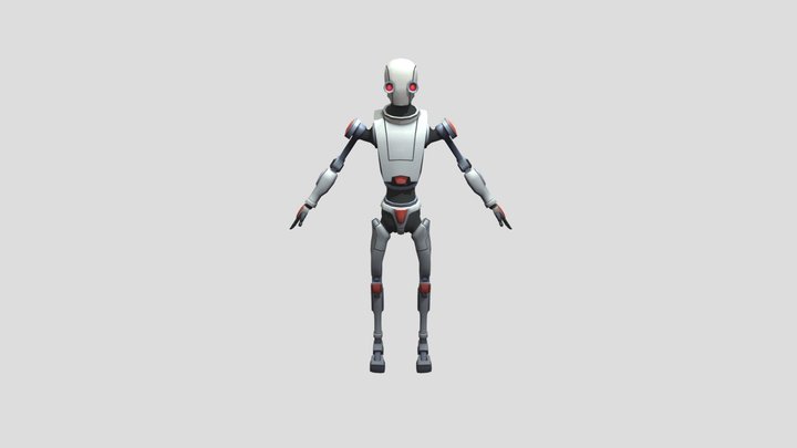 Robot Kyle With Textures 3D Model