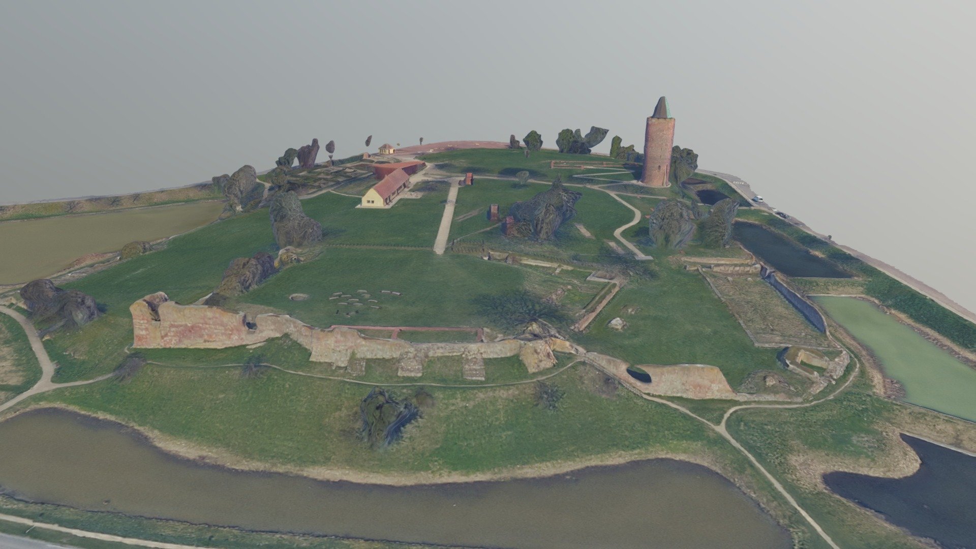 Vordingborg Castle Ruin - Vordingborg Slotsruin. - 3D Model By Troels ...