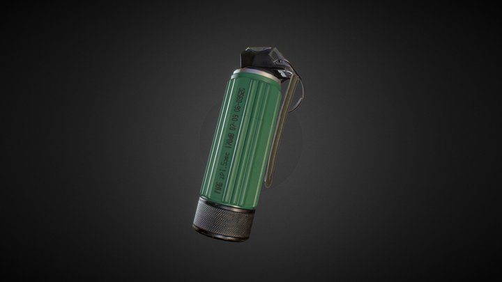 P1A6 Czech Flashbang Grenade 3D Model