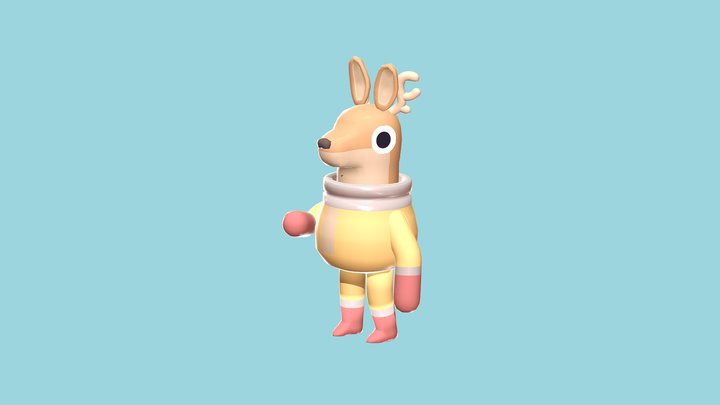 Space Deer 3D Model