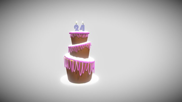 Birthday Cake 3D Model