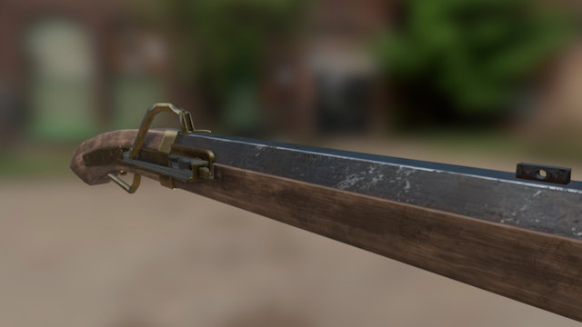 Tanegashima matchlock 3D Model