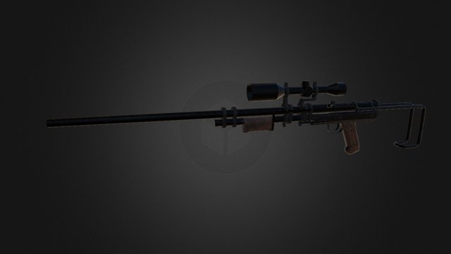 Long Rifle 3D Model