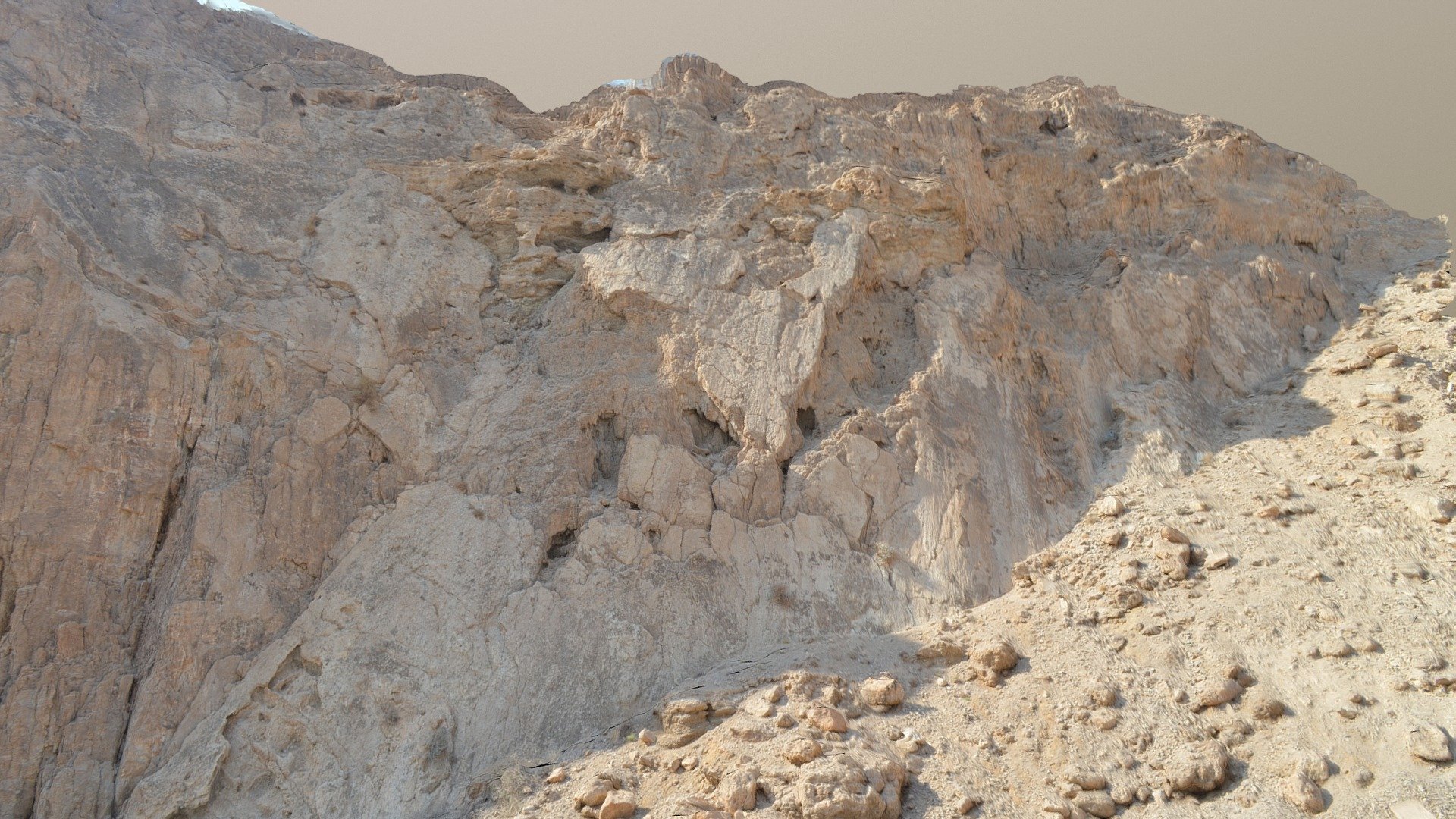 Fault Mirror, Carbonate rocks, Dead Sea