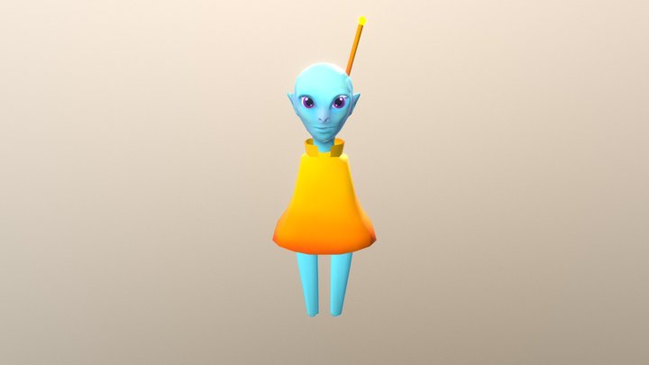 Alien Boy 3D Model