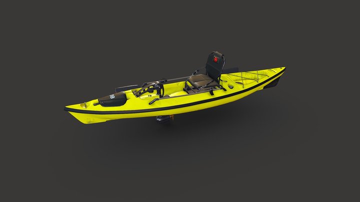 Fishing Kayak 3D Model
