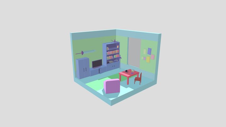 LivingRoom 3D Model