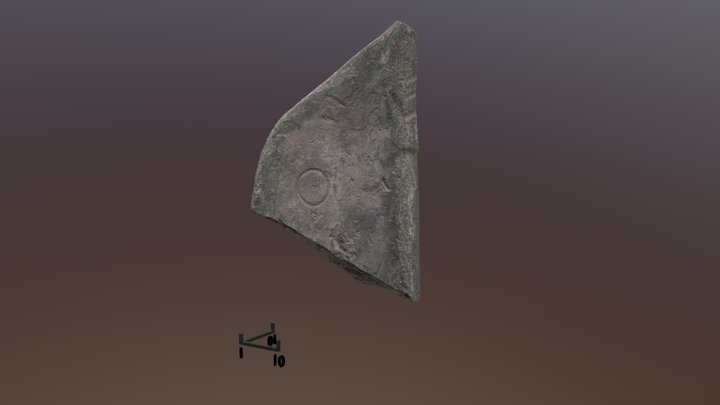 Deer stone from Tunnug 1 3D Model
