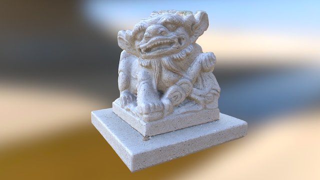 石獅子-3Dmodel 3D Model