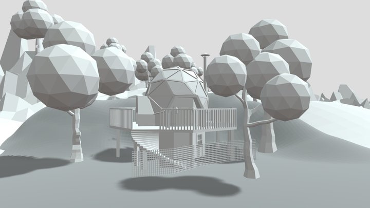 Geodomehouse 3D Model