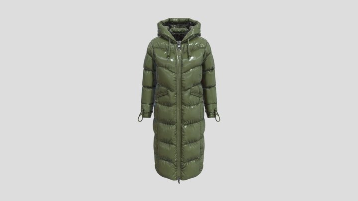 Olive Green Down Coat