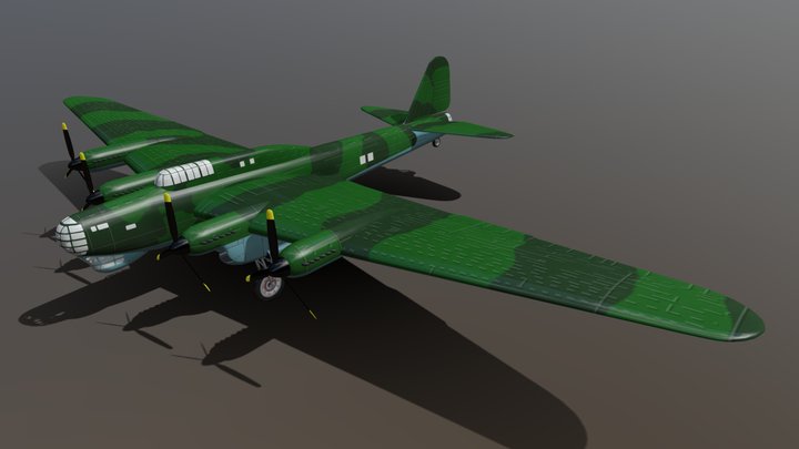 Petliakov Pe-8 (ANT-42, TB-7) – Modello 3D gratuito STL