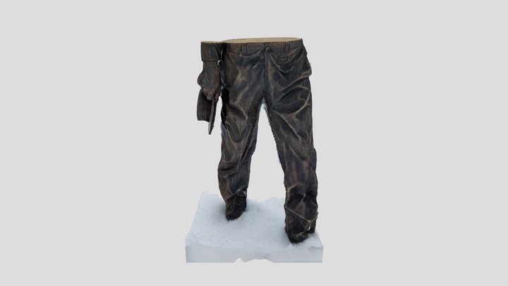 Man without a torso statue 3D Model