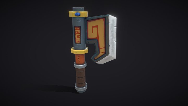Stylized Axe 3D Model