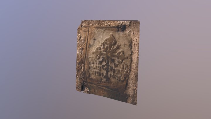 Armenian cross relief, Holy Sepulchre, Jerusalem 3D Model