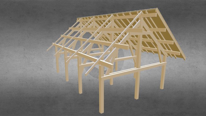 DESIGN STUDIO Wooden Framework 3D Model