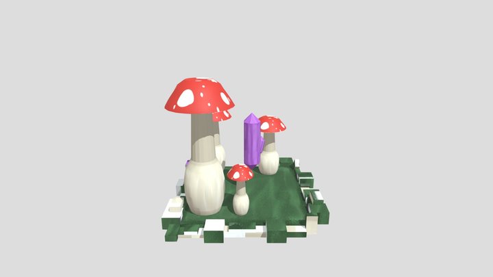 Diorama_Mushroom 3D Model
