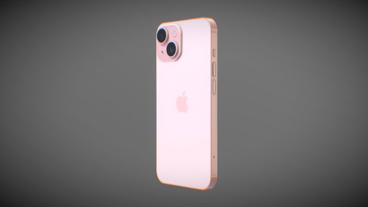 Iphone 15 Low Poly Model 3D Model